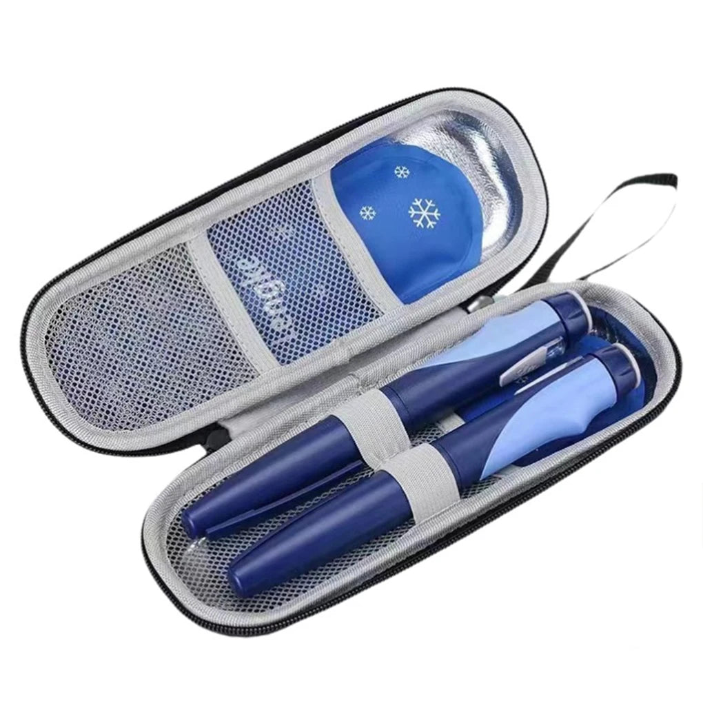 Portable Insulin & Peptide Cooling Bag — Waterproof Travel Case