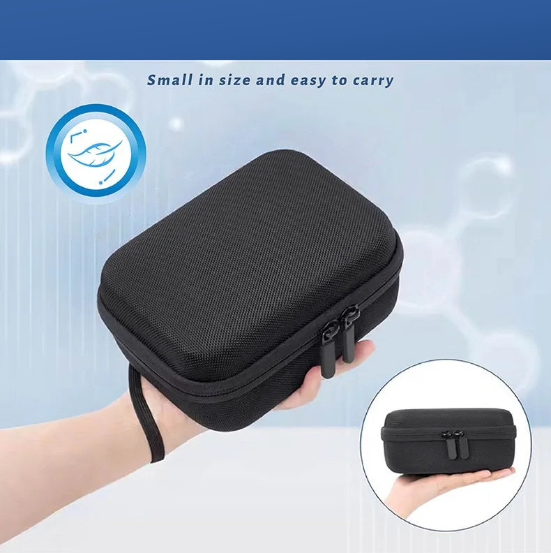 Compact SlimCase vial storage case held in one hand