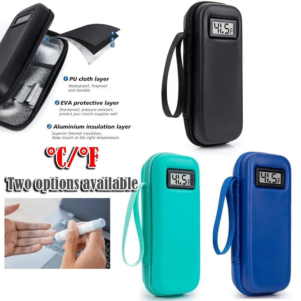 SlimCase thermometer cooler construction and color options