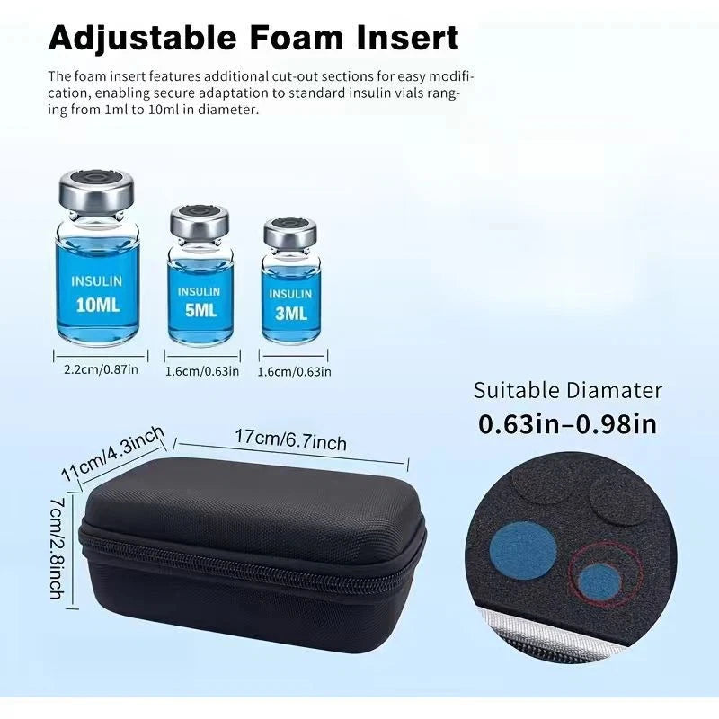 SlimCase adjustable foam insert details and dimensions
