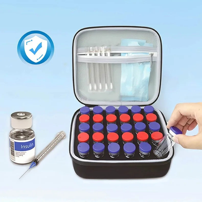 SlimCase 30-slot vial storage configuration